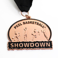 Kundenspezifisches Logo Metall Goldmedaille Basketball Sport